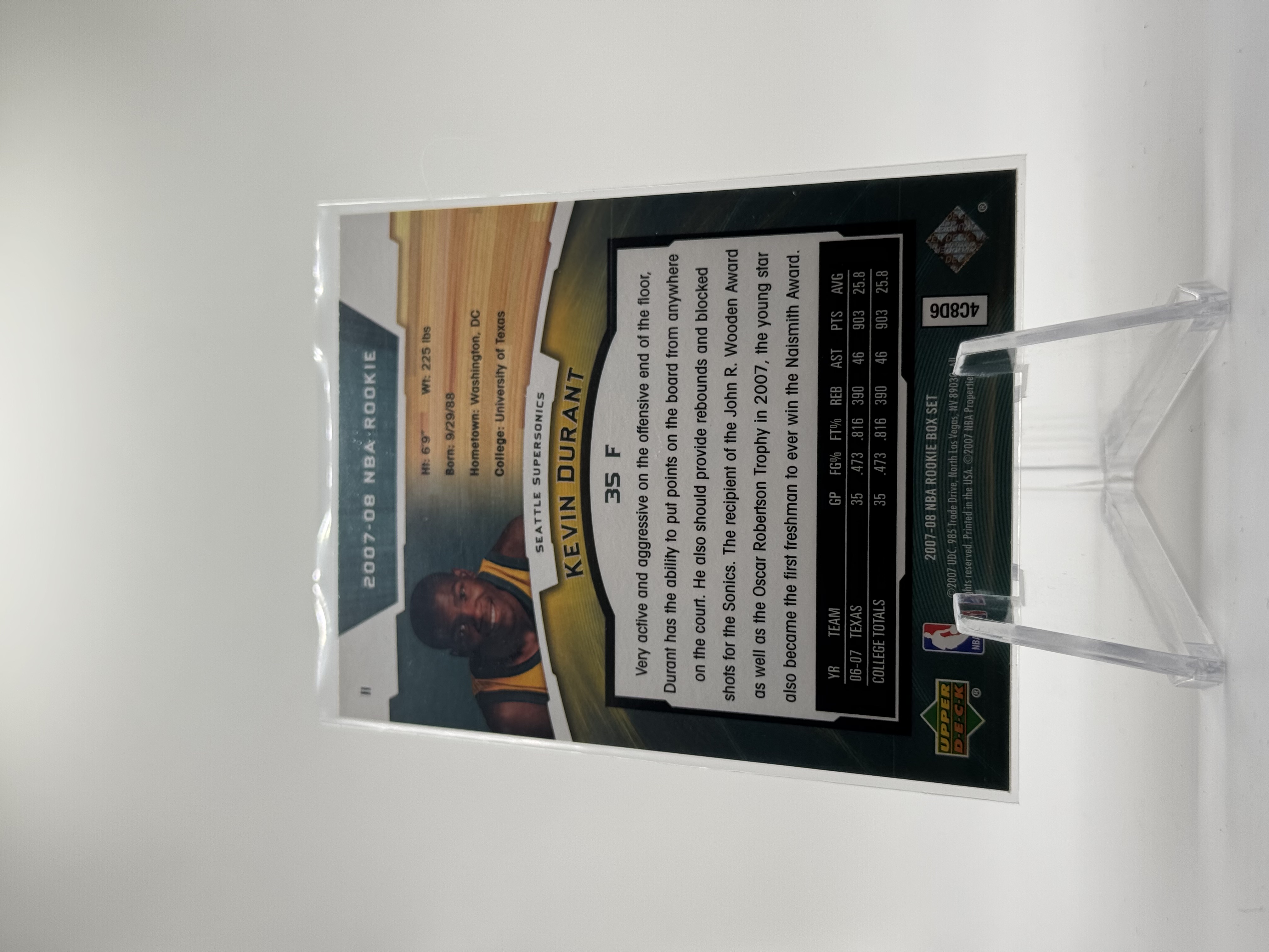 Kevin Durant NBA Rookie #11 - 2007-08 Upper Deck