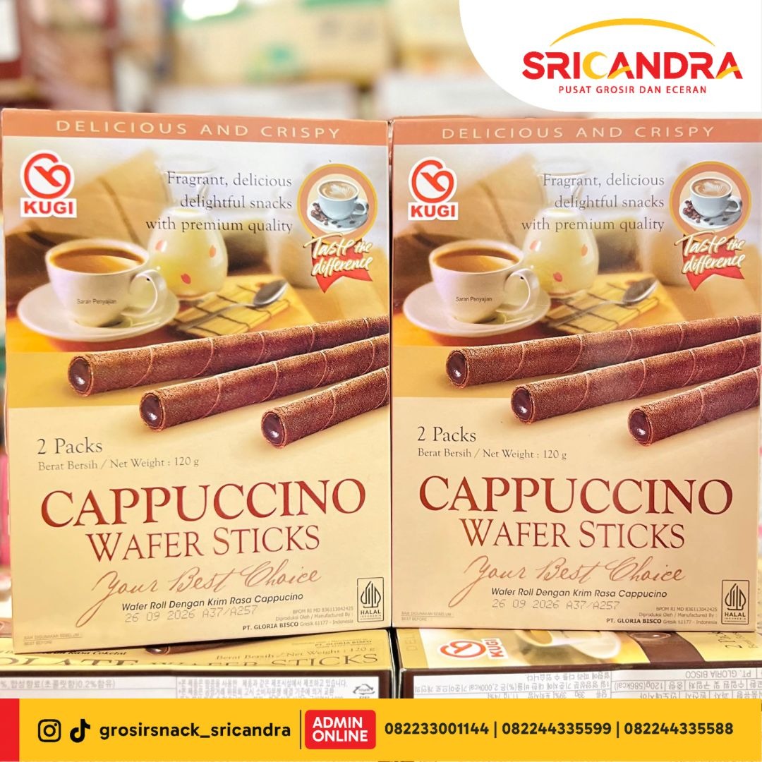 Kugi Wafer Stick Cappucino 100gr