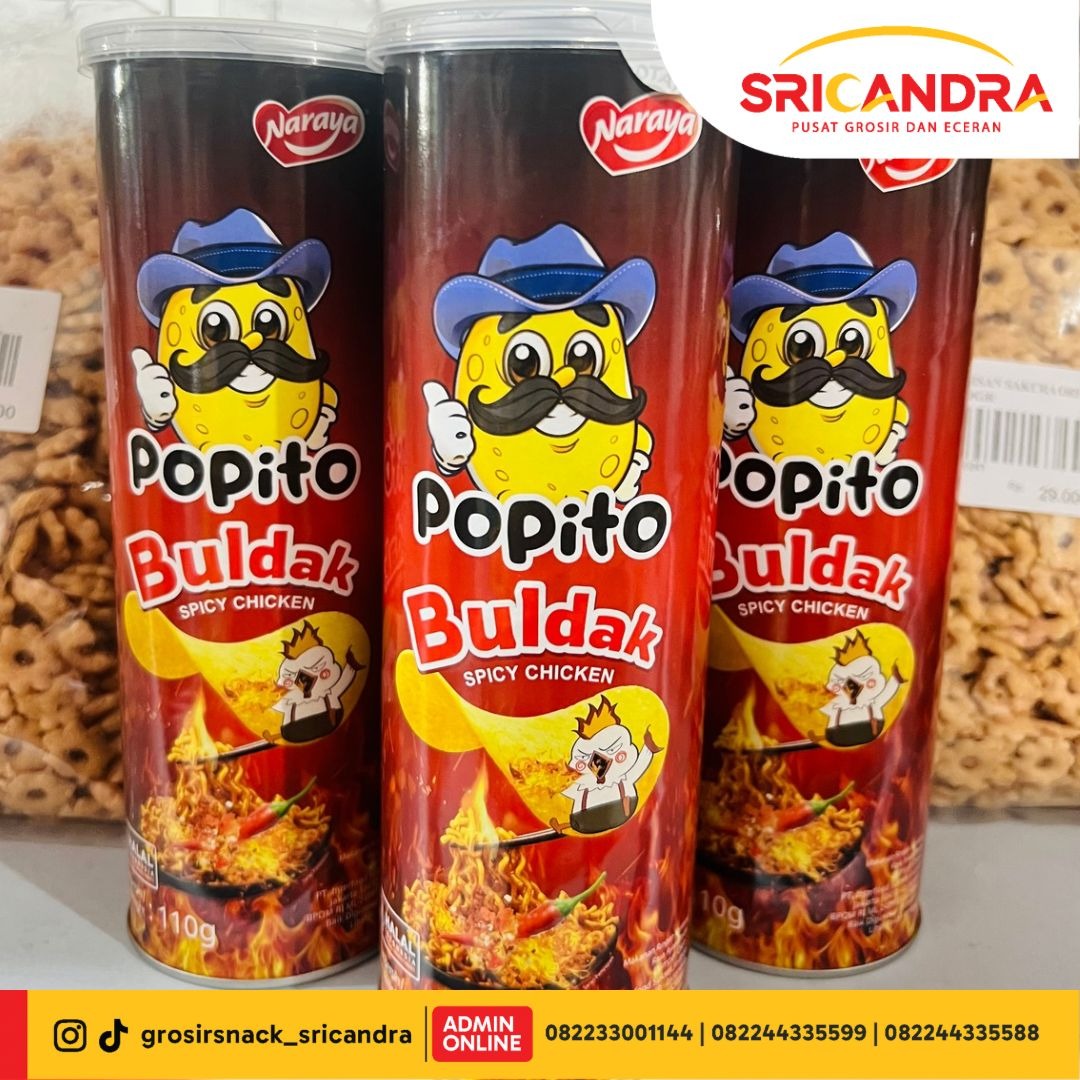 Popito Chips Spicy Chicken 110gr