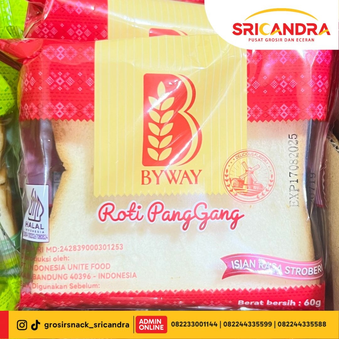 Byway Roti Panggang Strawberry 60gr
