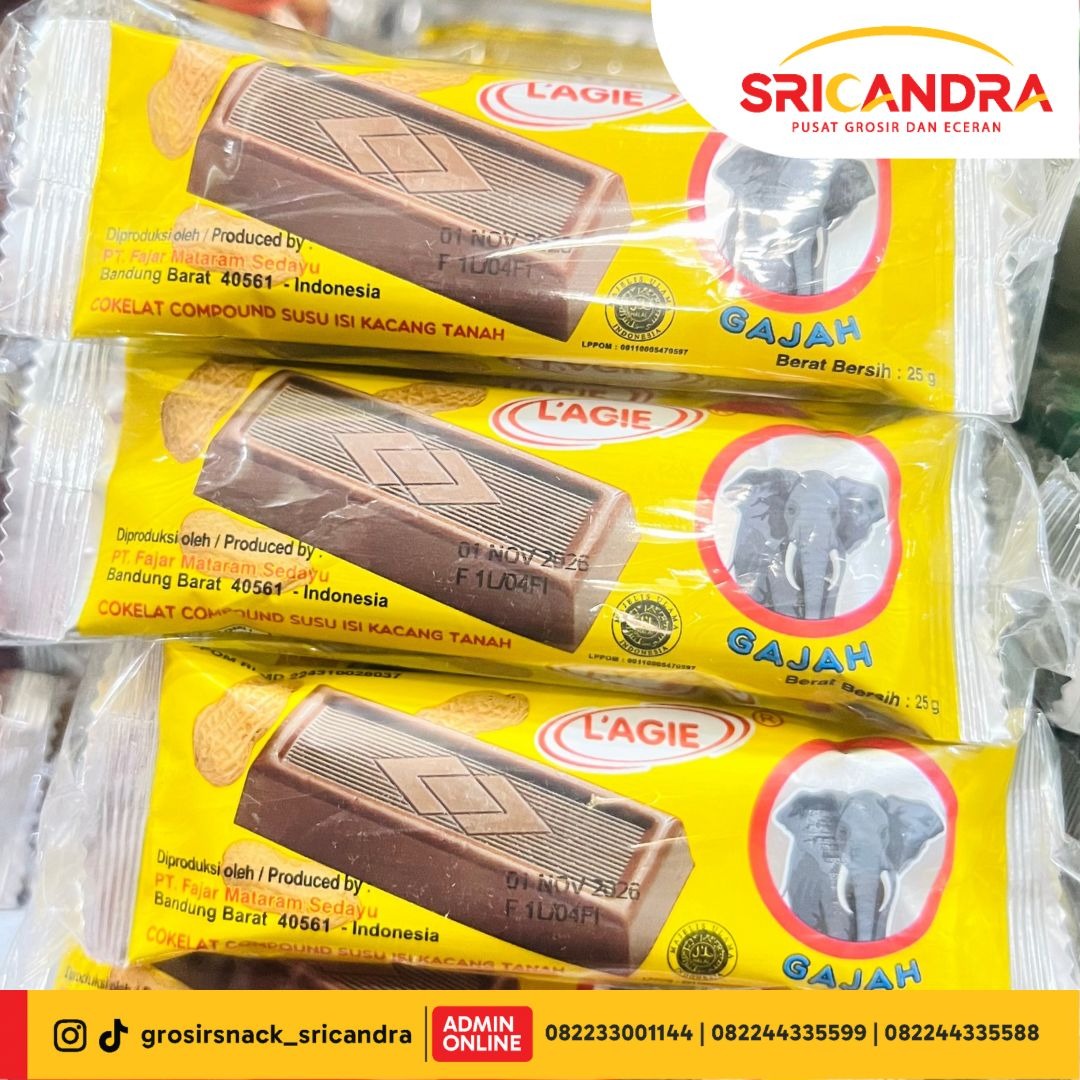 LAGIE Gajah Choco Crispy 20gr