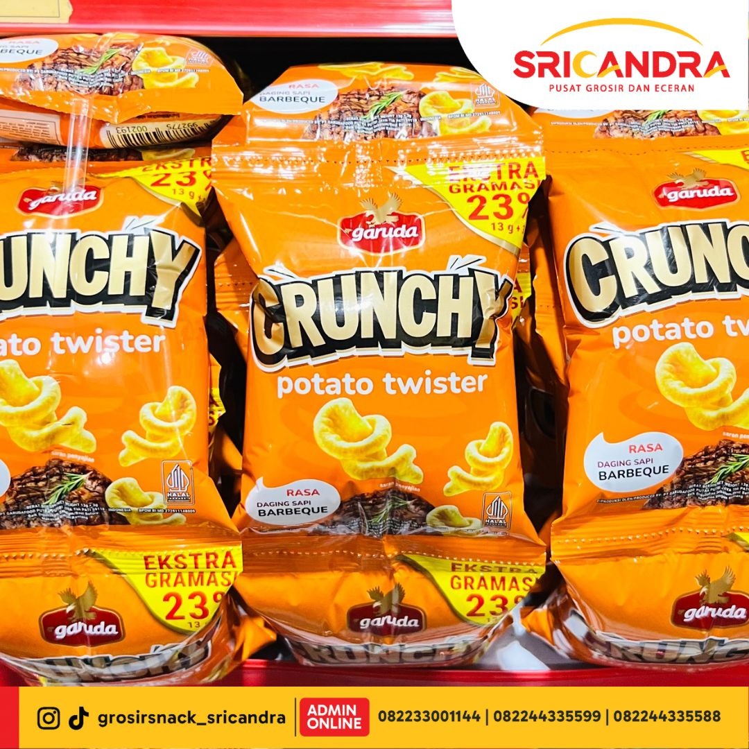 Garuda Crunchy Potato Twister Bbq 14gr