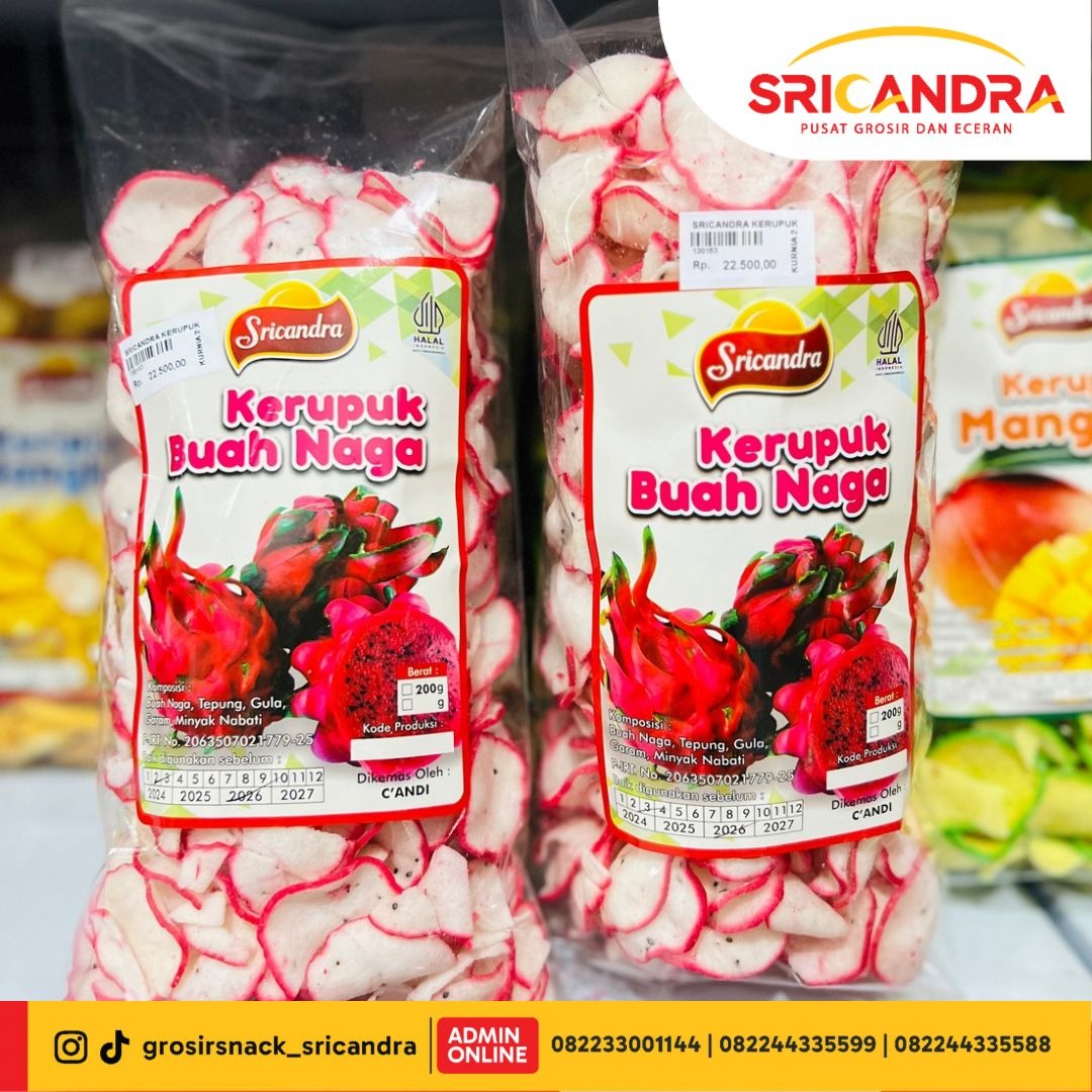 Sricandra Keripik Buah Naga 200gr