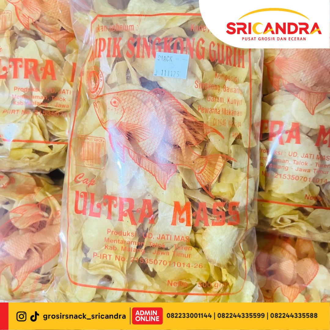 Ultra Mas Singkong Asin 500gr
