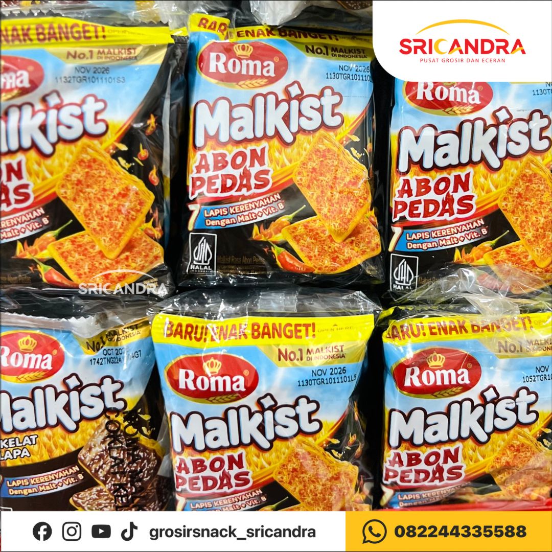 Roma Malkist Abon Pedas 14gr