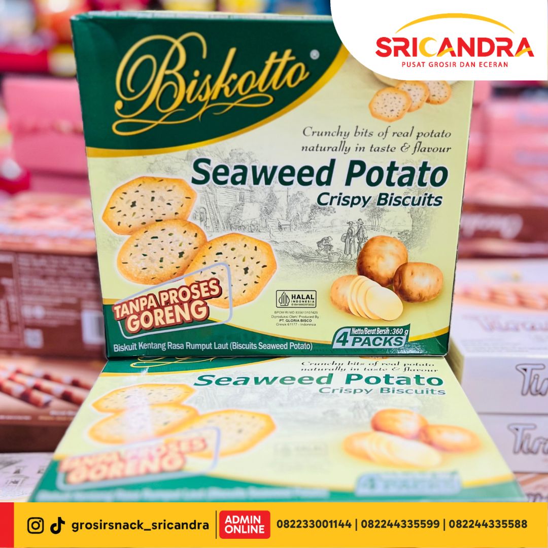 Biskotto Seaweed Potato 360gr