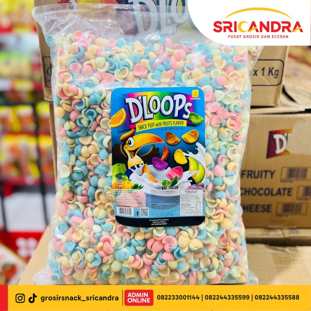 D’loops Corn Puff Choco (2 Bgs)