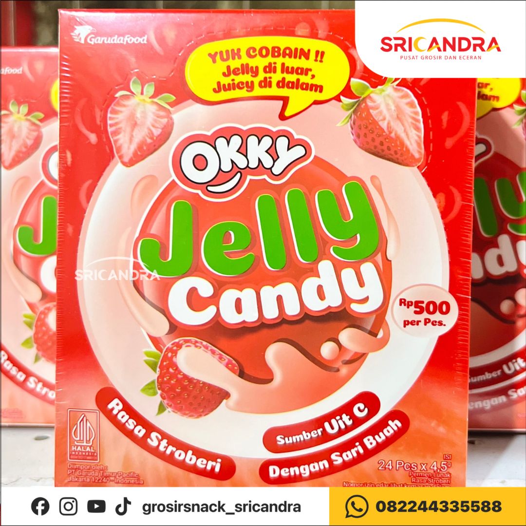Okky Jelly Candy Strawberry 4.5gr