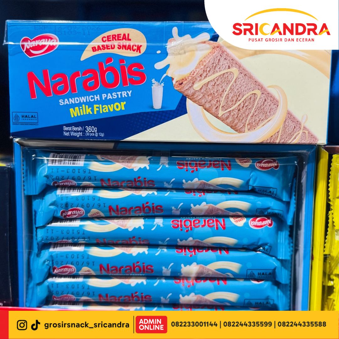 Narabis Sandwich Pastry Milk 360gr