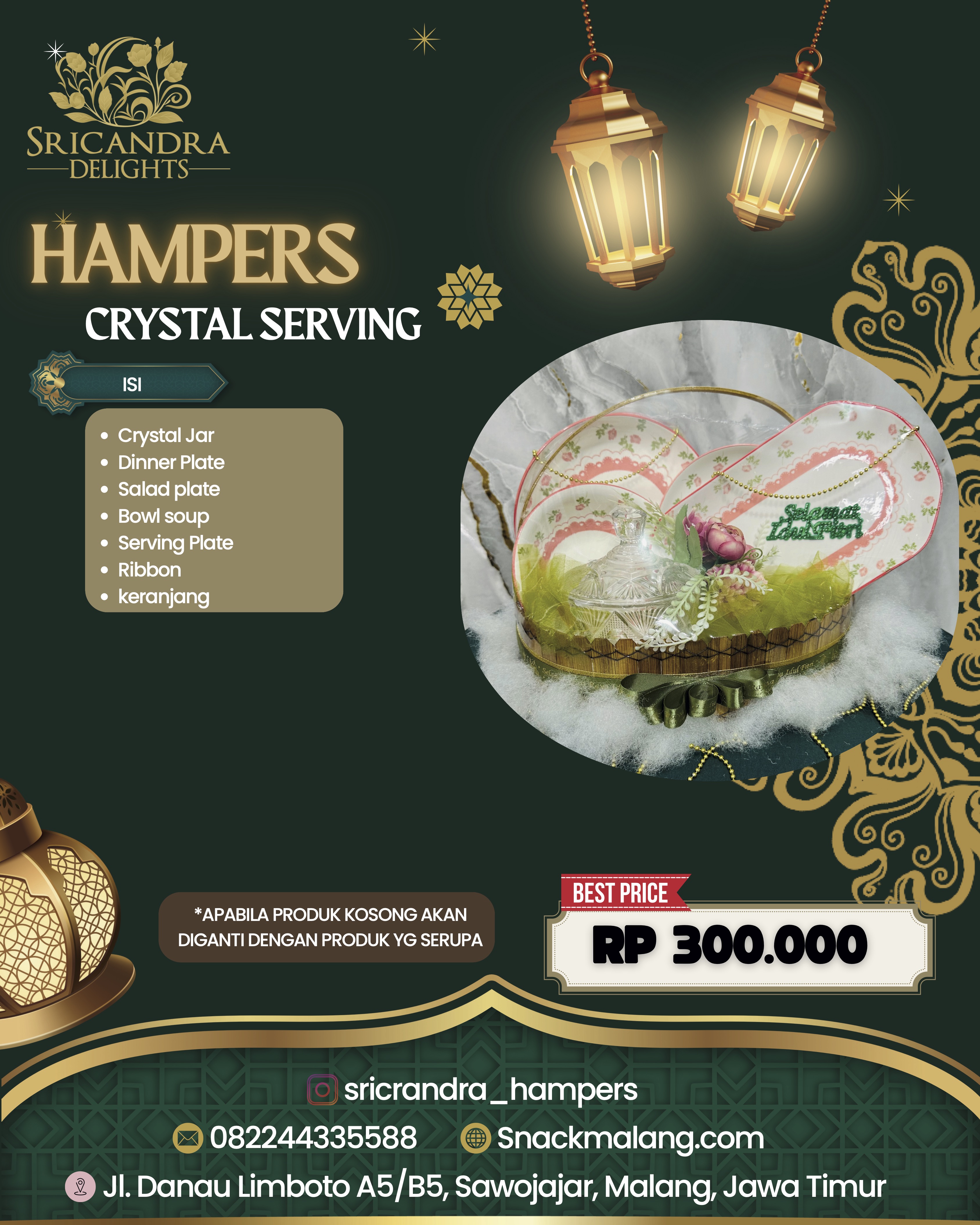 Hampers Crystal Serving