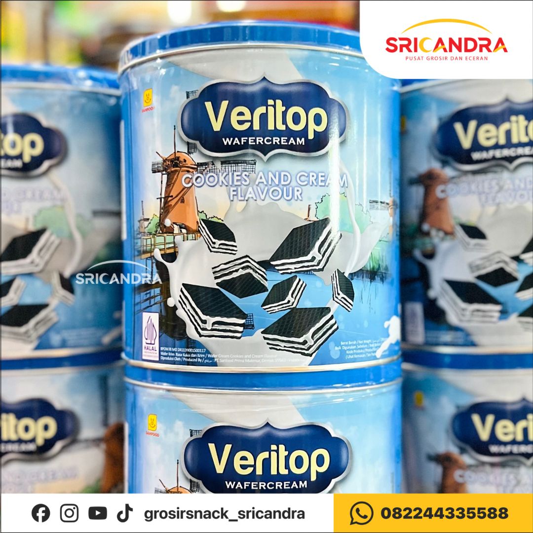 Veritop Wafer Cookies & Cookies Kaleng 290gr
