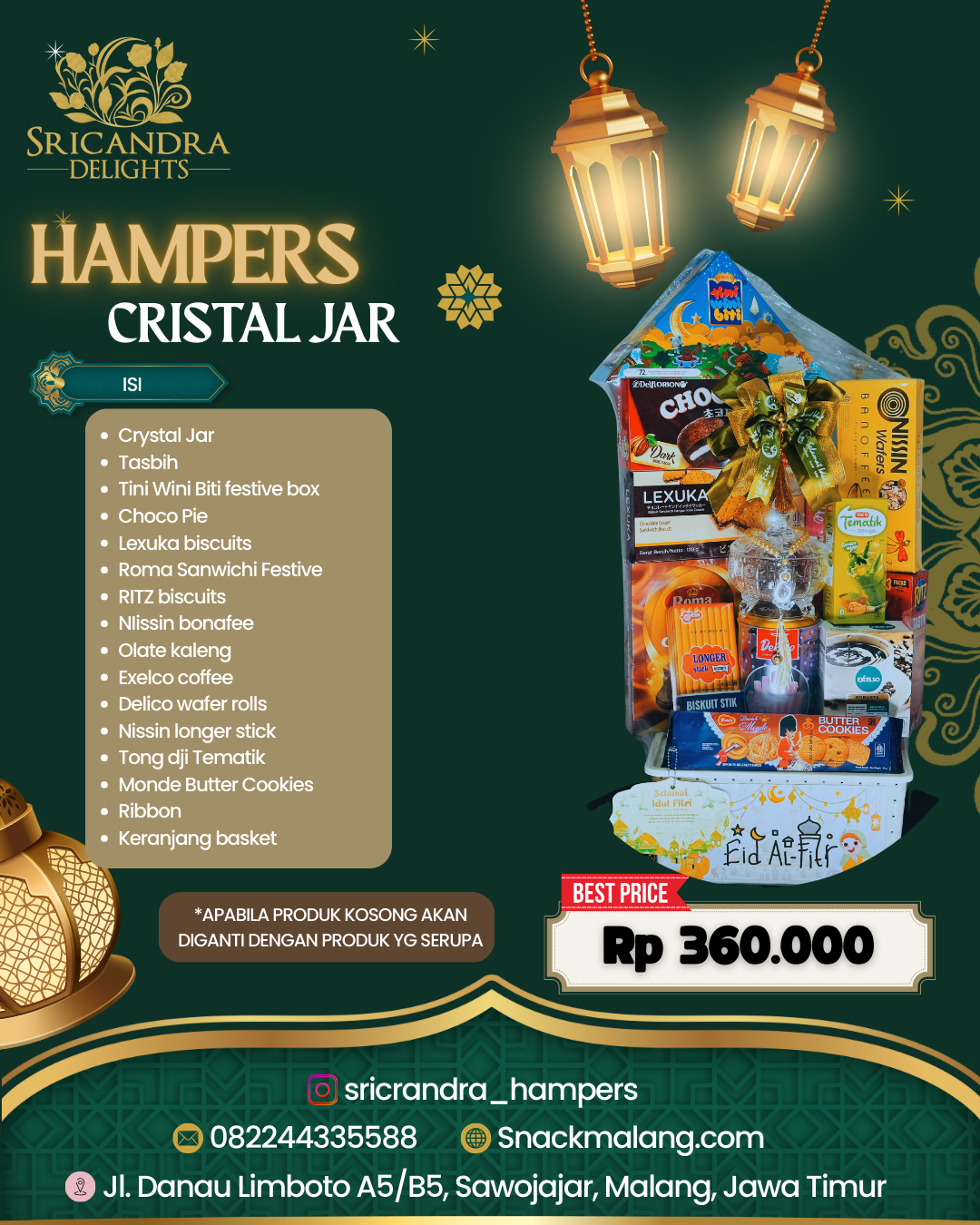 Hampers Crystal Jar