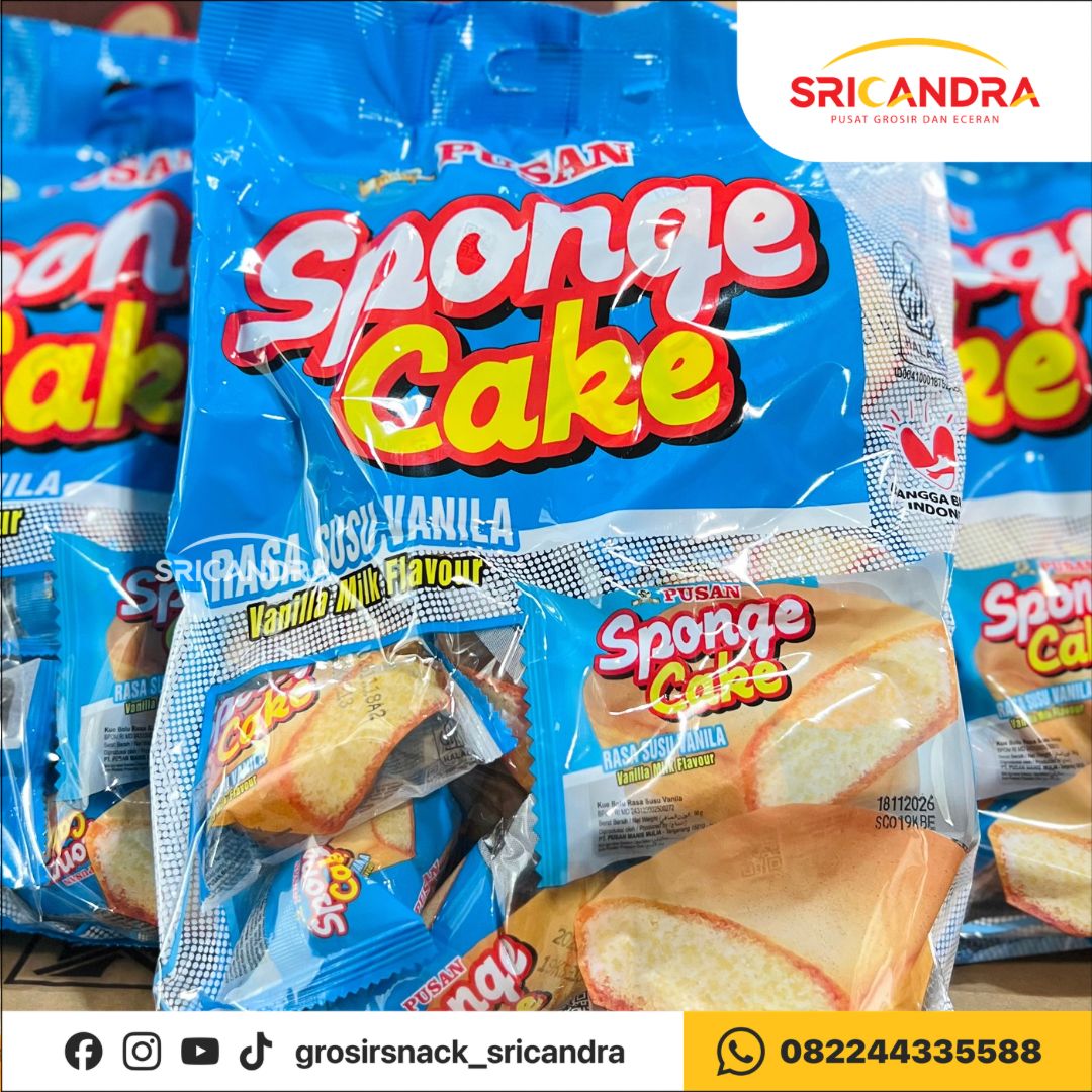 Pusan Sponge Cake Vanila 16gr x 20pcs