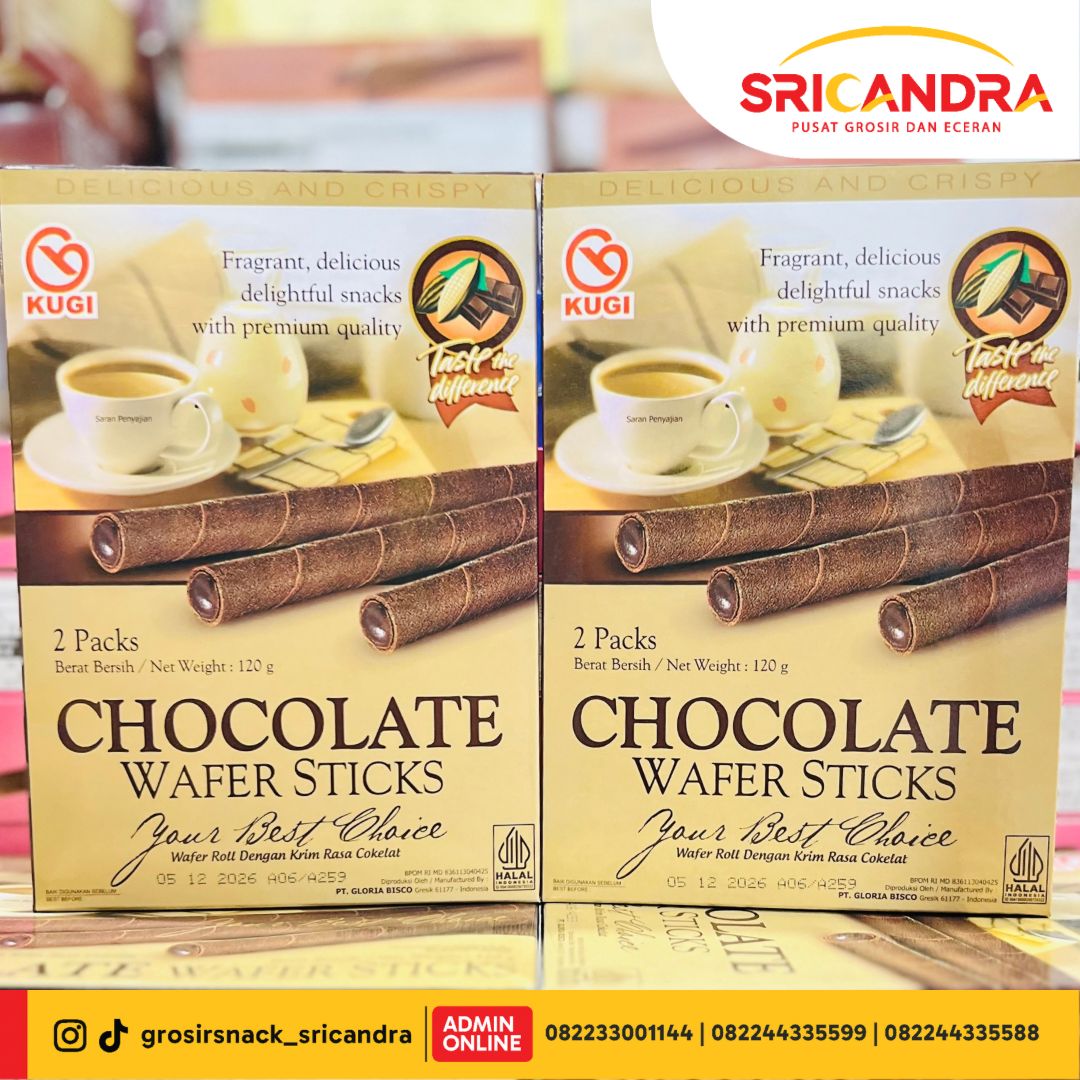Kugi Wafer Stick Chocolate 100gr