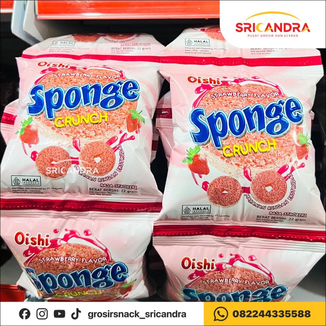 Sponge Crunch Strawberry 22gr