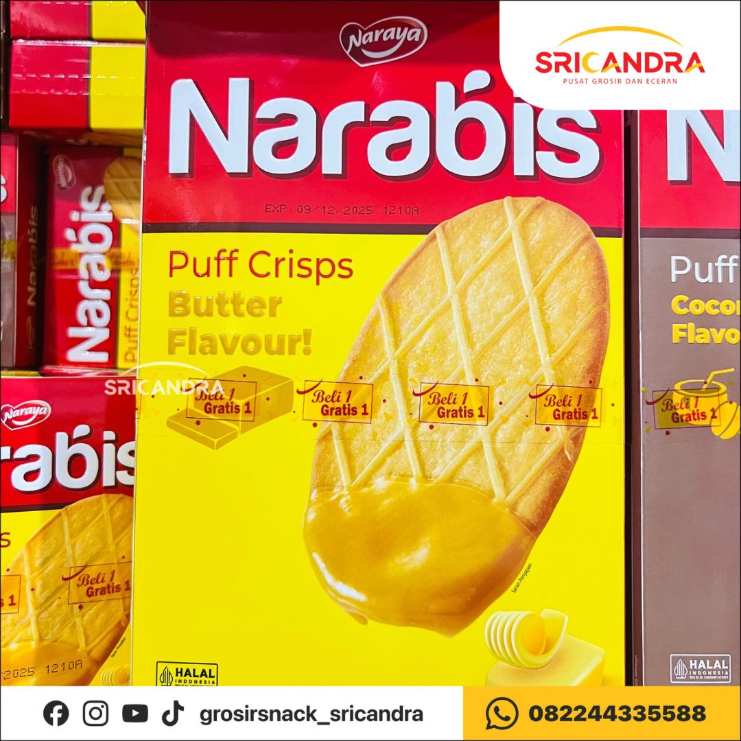 Narabis Puff Crisps Butter 210gr