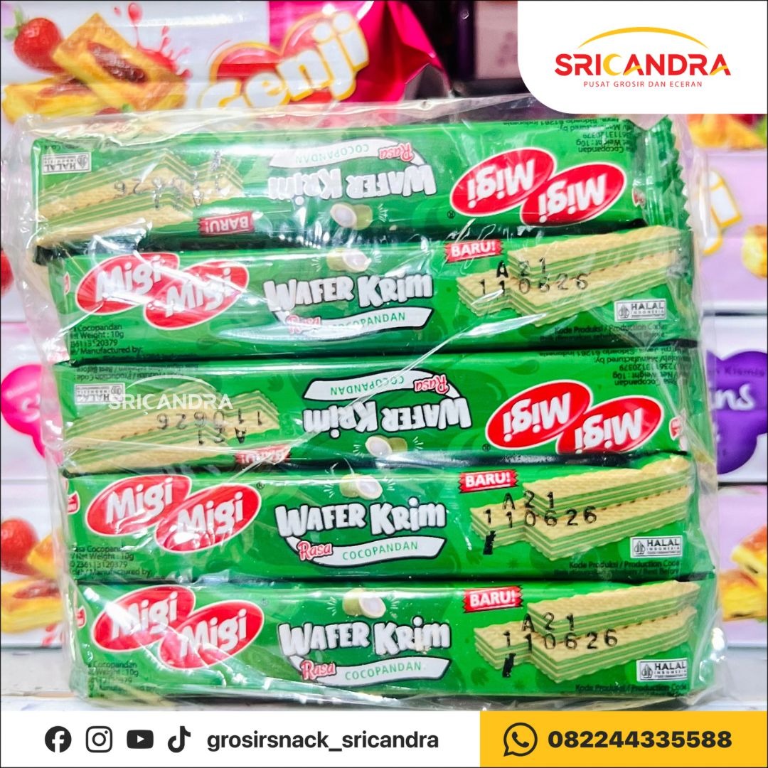Migi-migi Wafer Cocopandan 10gr