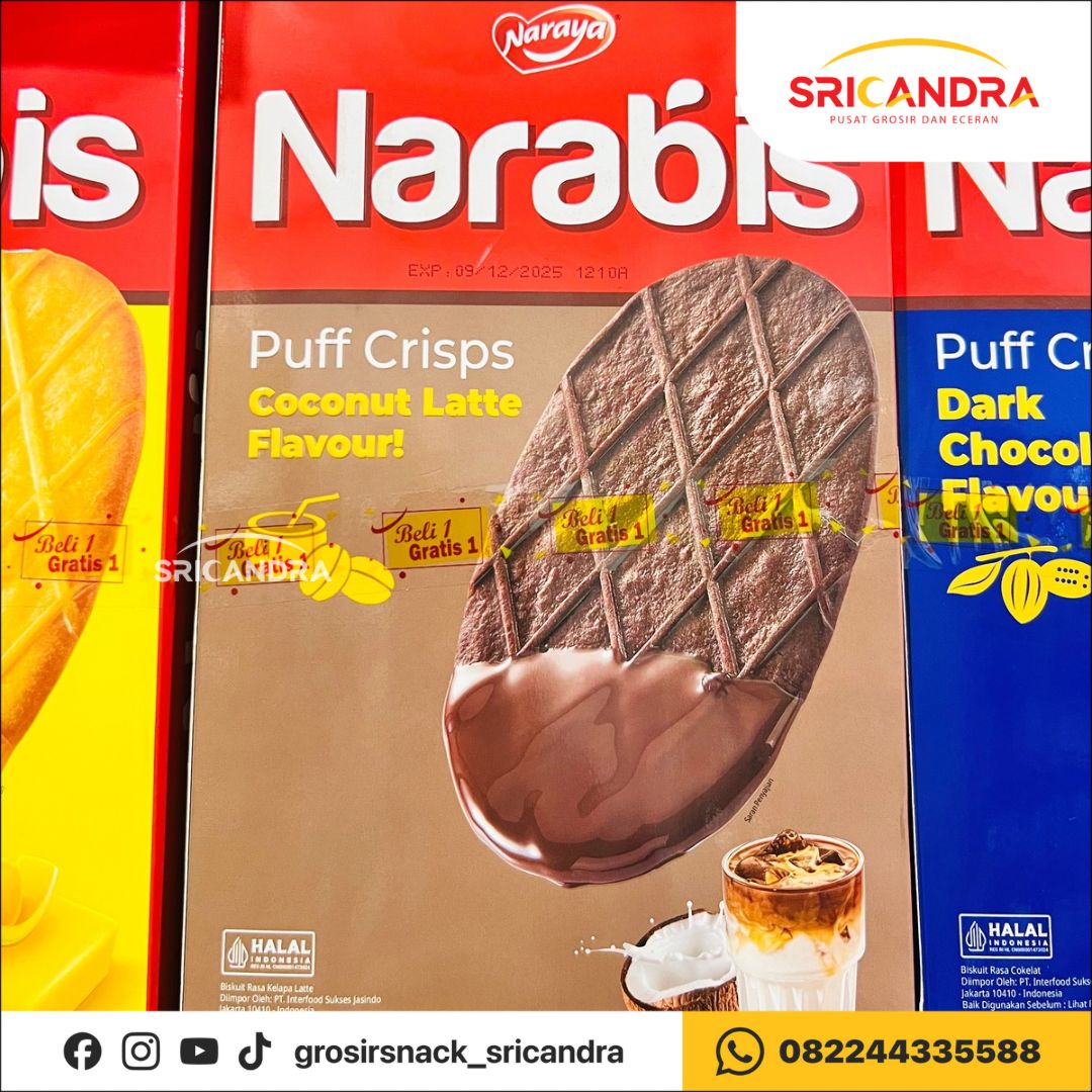Narabis Puff Crisps Coconut Latte 210gr