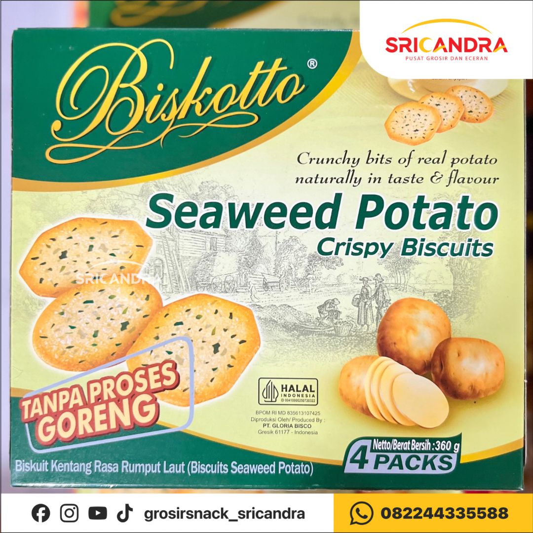Biskotto Seaweed Potato 360gr