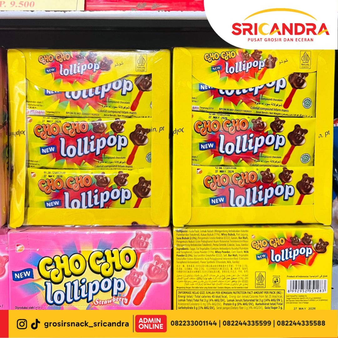 Cho Cho Lolipop Chocolate 8gr