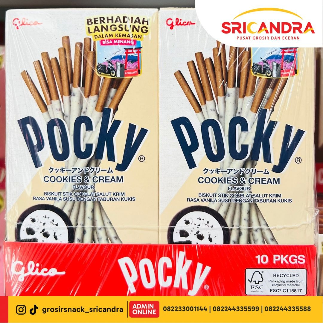 Glico Pocky Cookies Cream 40gr