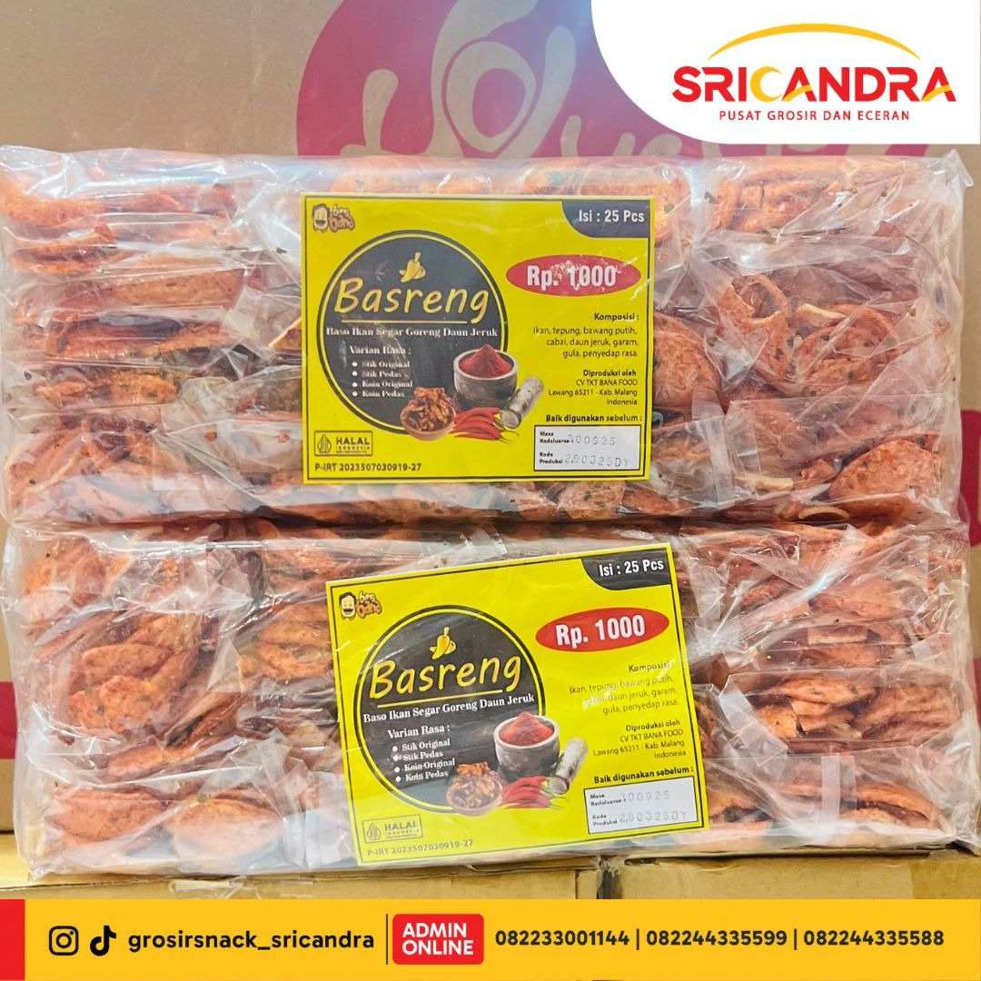 Cikruh Basreng Coin Pedas Mini Isi 25