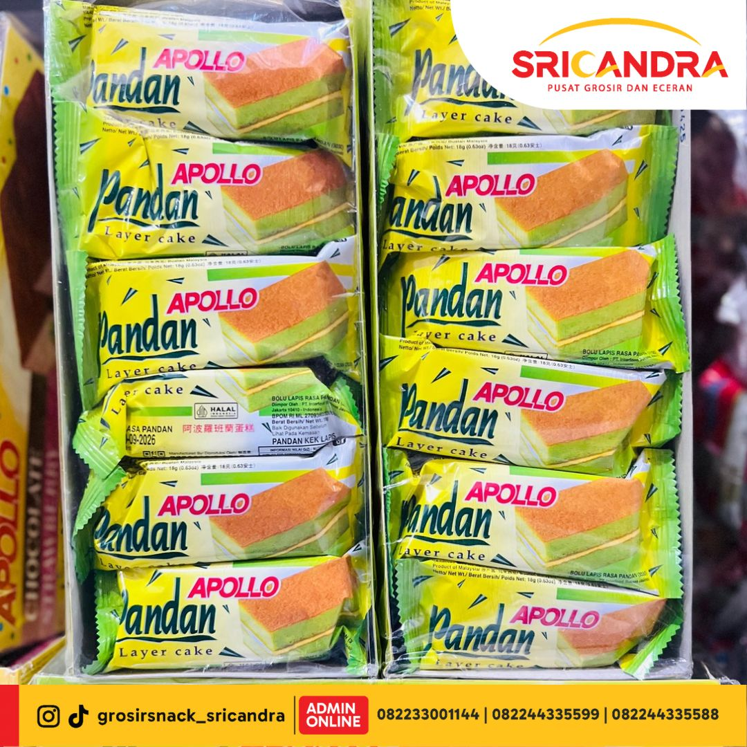Apollo Layer Cake Pandan 18gr