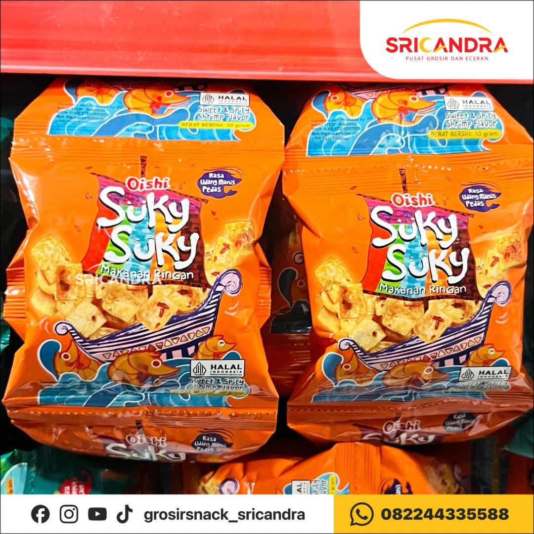 Oishi Suky Suky Udang Manis Pedas 10gr