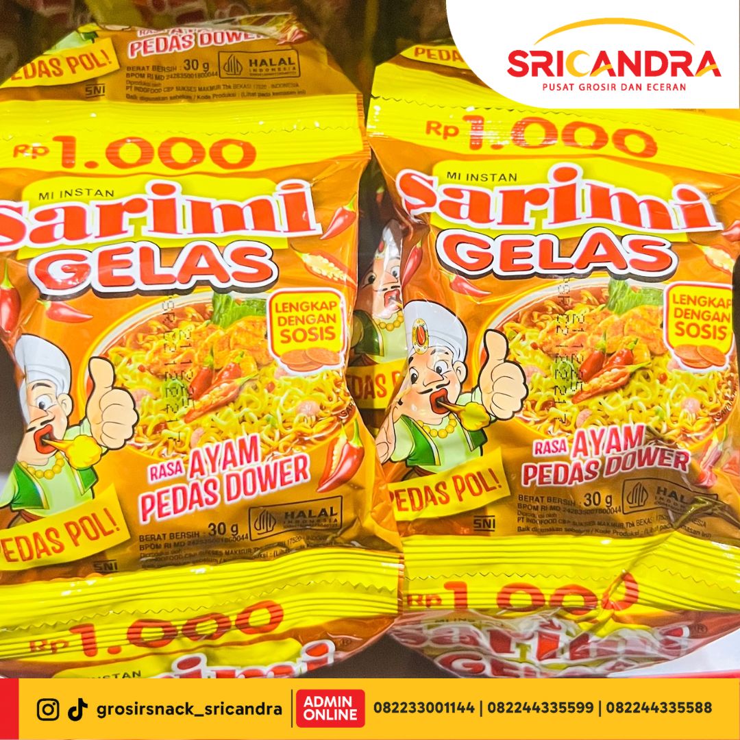 Sarimi Gelas Ayam Pedas 30gr