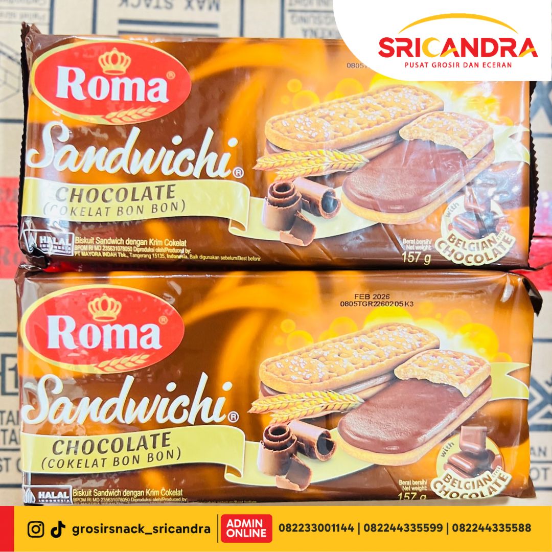 Roma Sandwichi Chocolate 157gr