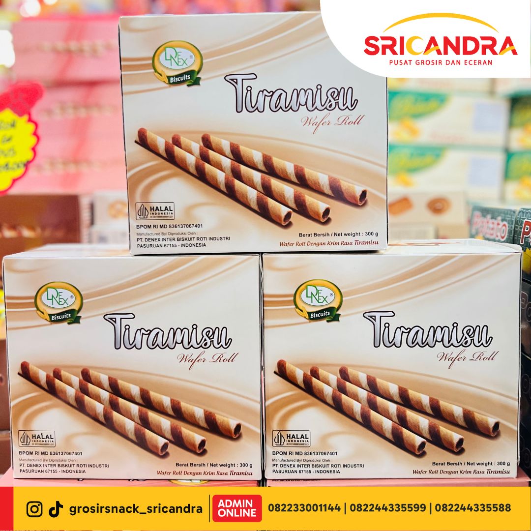 Denex Wafer Roll Tiramisu 300gr