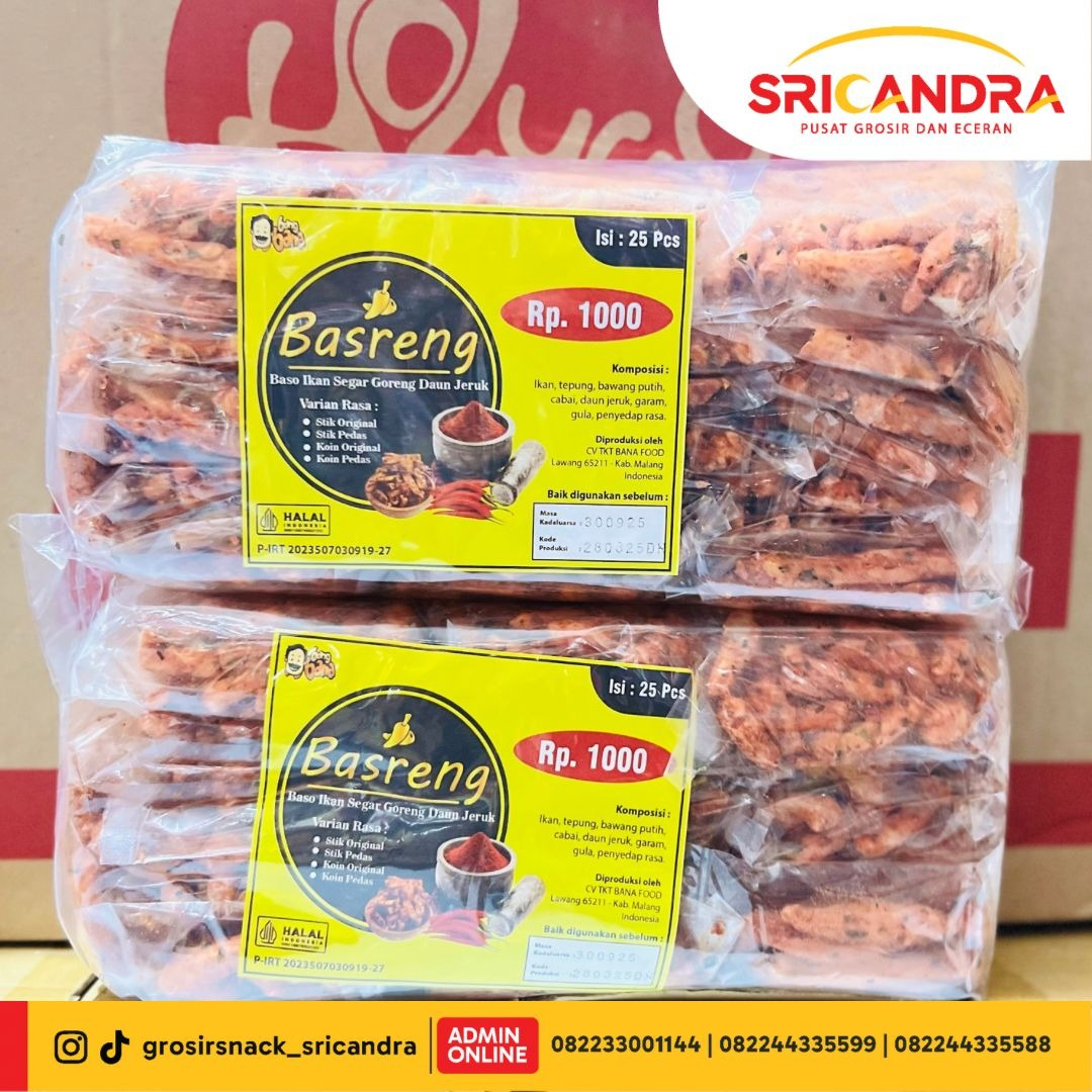 Cikruh Basreng Stik Pedas Mini isi 25