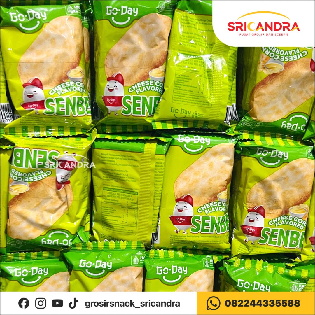 Go Day Senbei Cheese 8.6gr