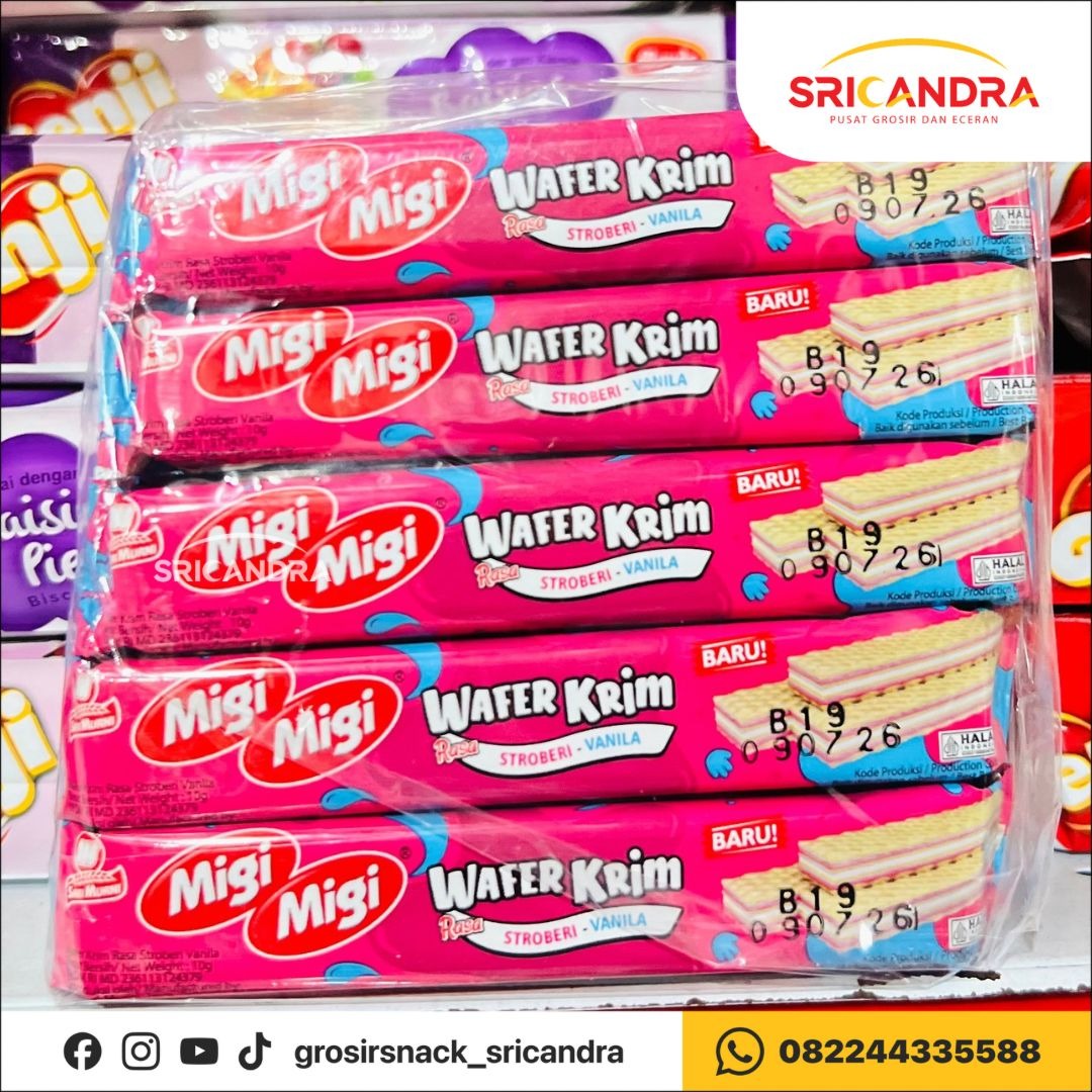Migi-migi Wafer Strawberry 10gr