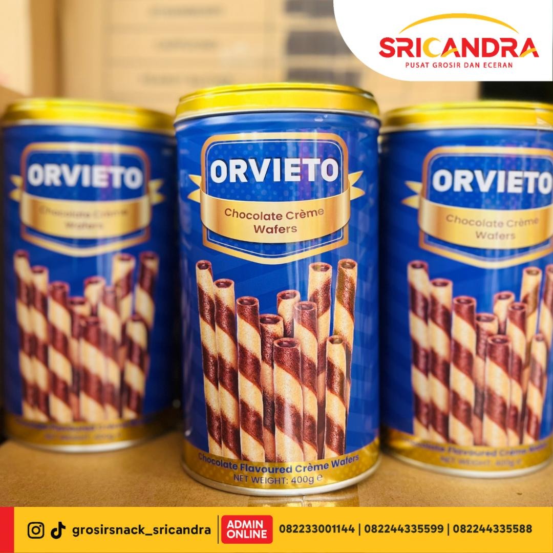 Orvieto Chocolate Creme Wafer Stick 400gr