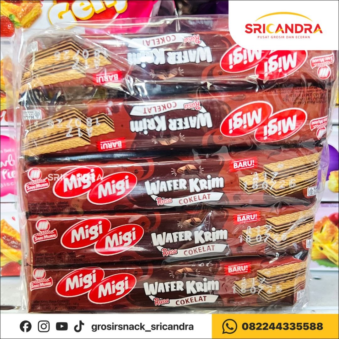 Migi-migi Wafer Cokelat 10gr