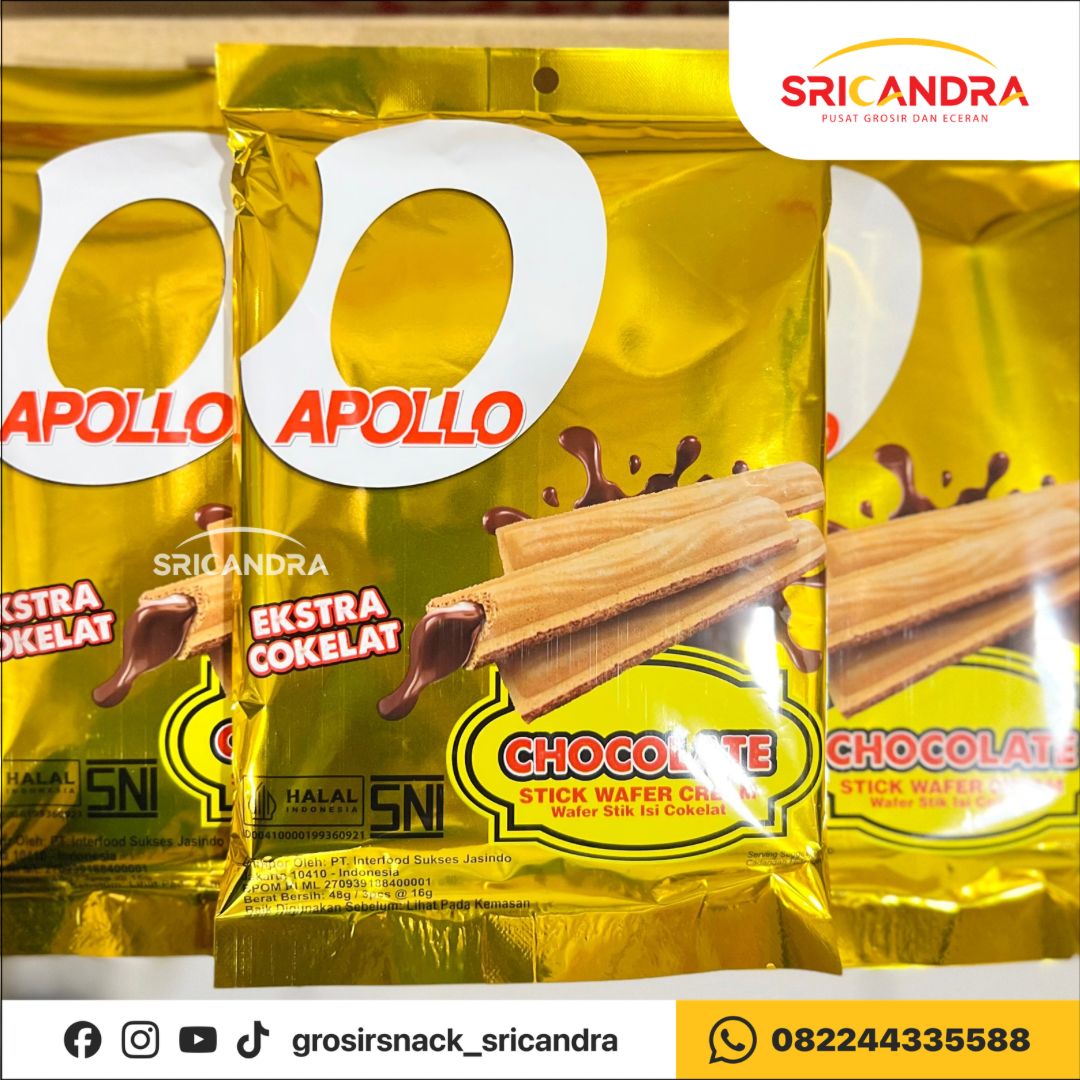 Apollo Wafer Stick Choco 48gr