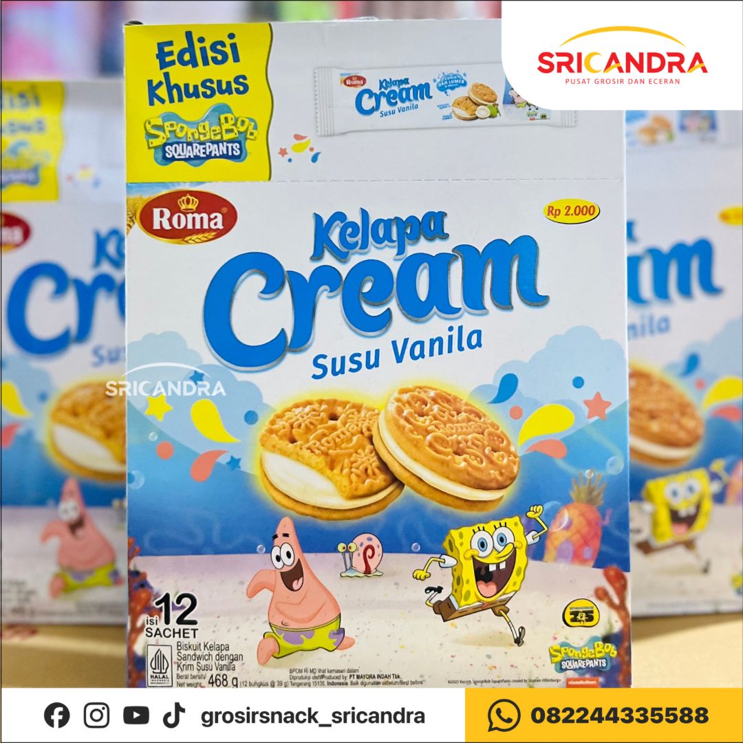 Roma Kelapa Cream Vanila 39gr