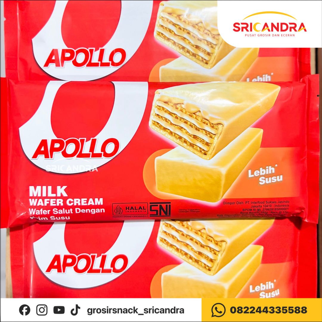 Apollo Wafer Milk 102gr