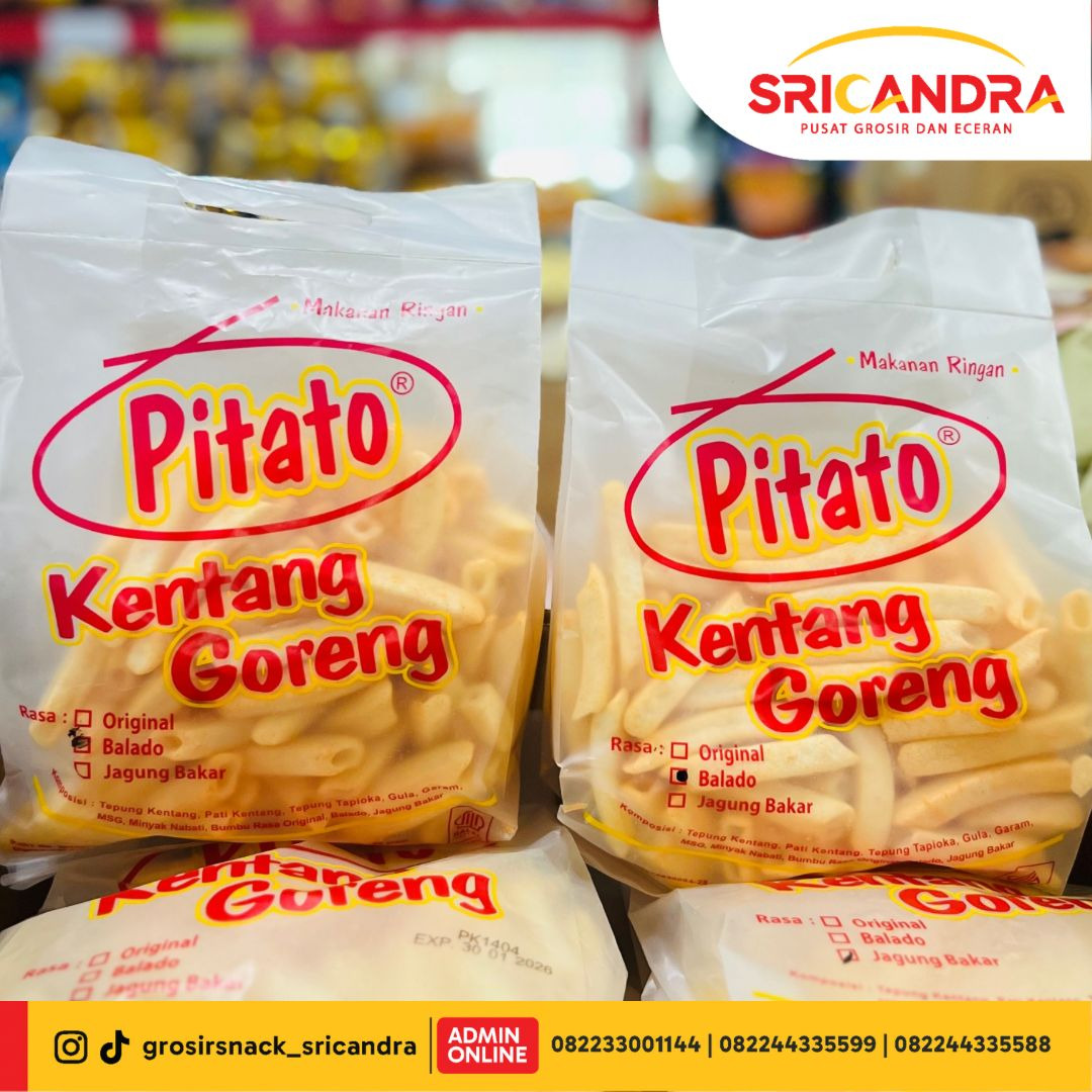 Pitato Kentang Goreng Balado 100gr
