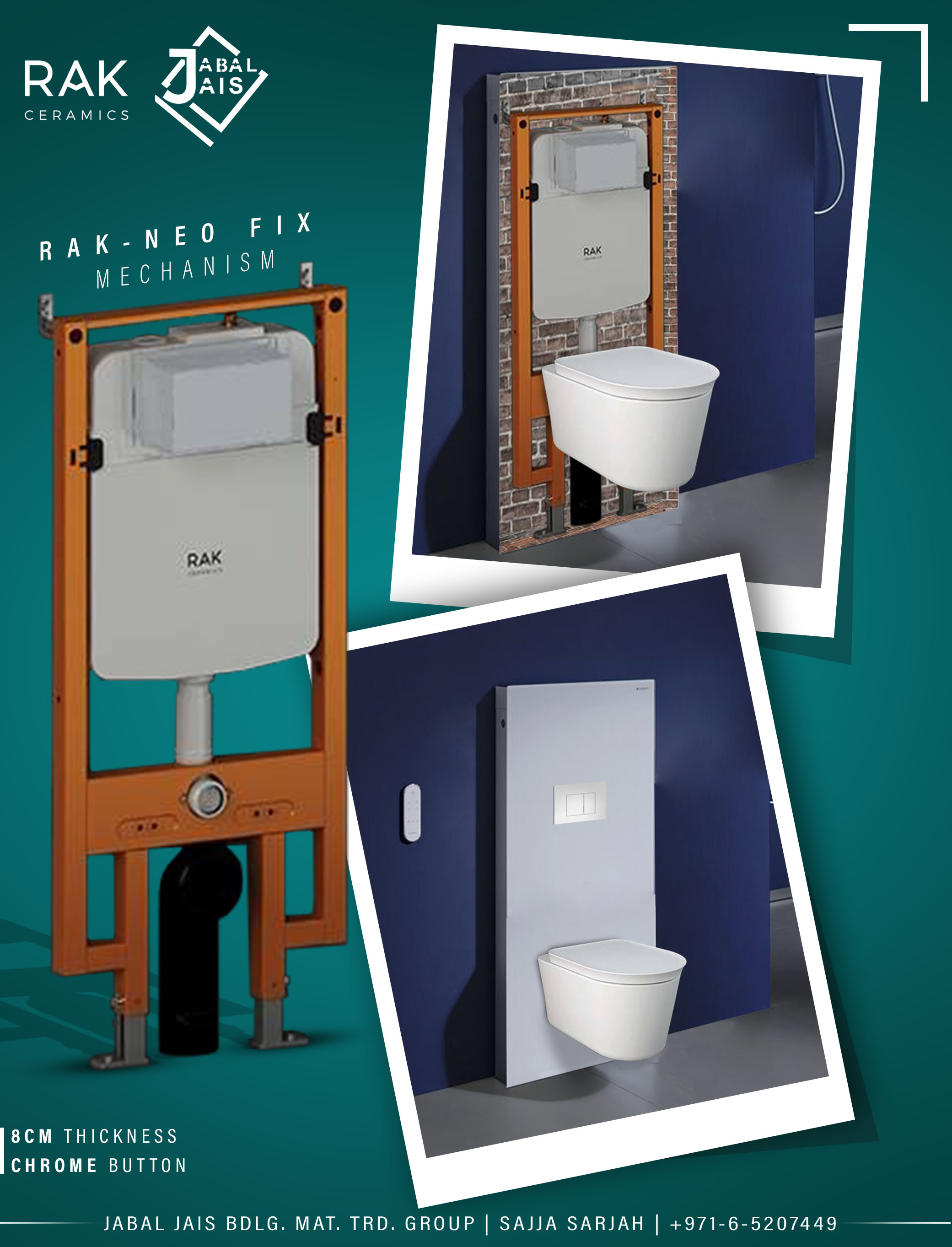  RAK-NEOFIX Orange Cisterns Flushing Systems