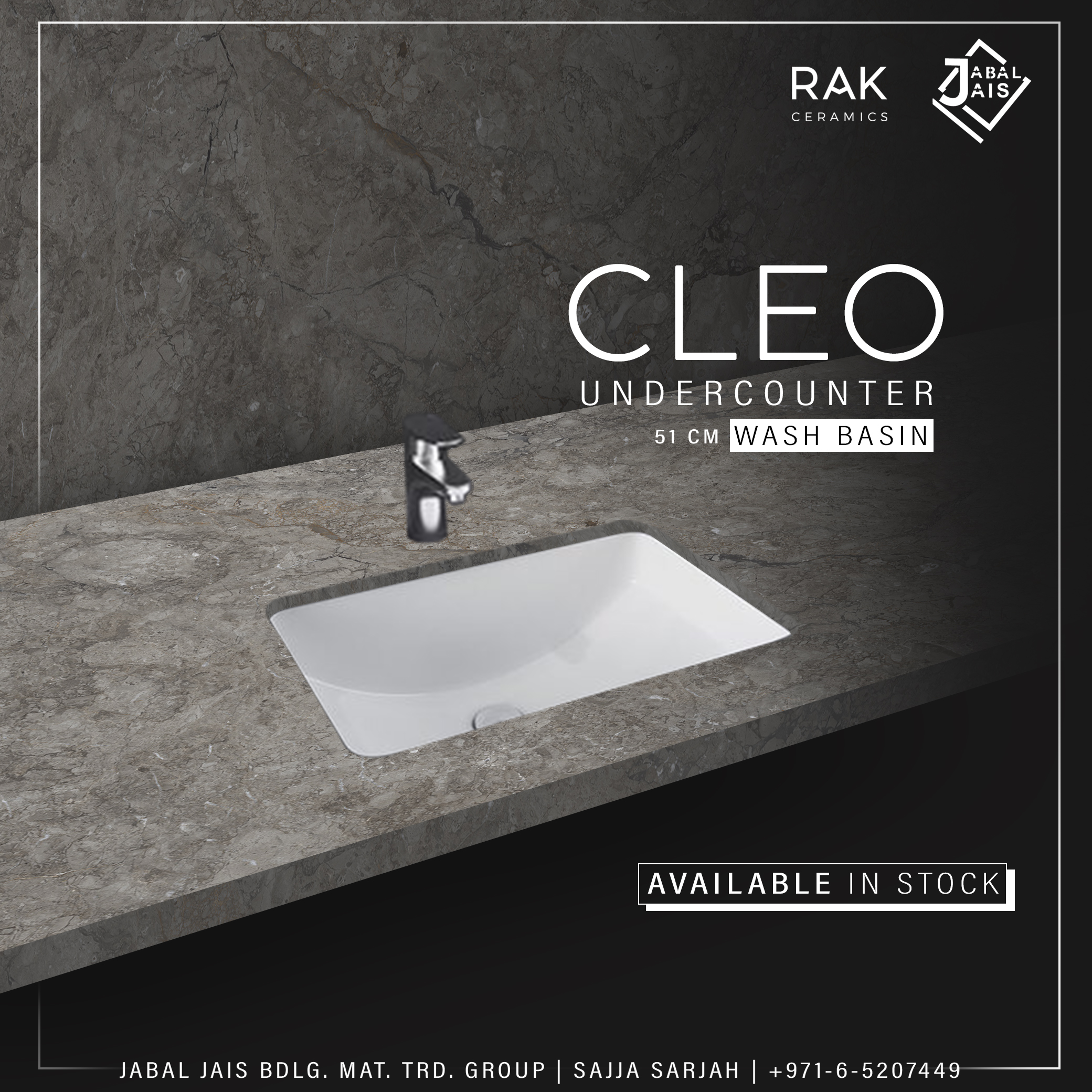 RAK-CLEO Alpine White Ivory Under Counter Wash Basins