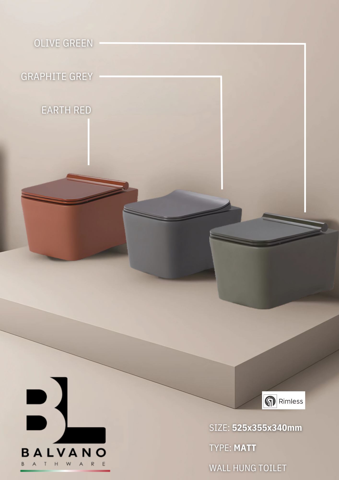 Balvano Wall Hung Toilet