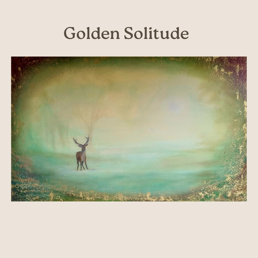 The Golden Solitude Painting