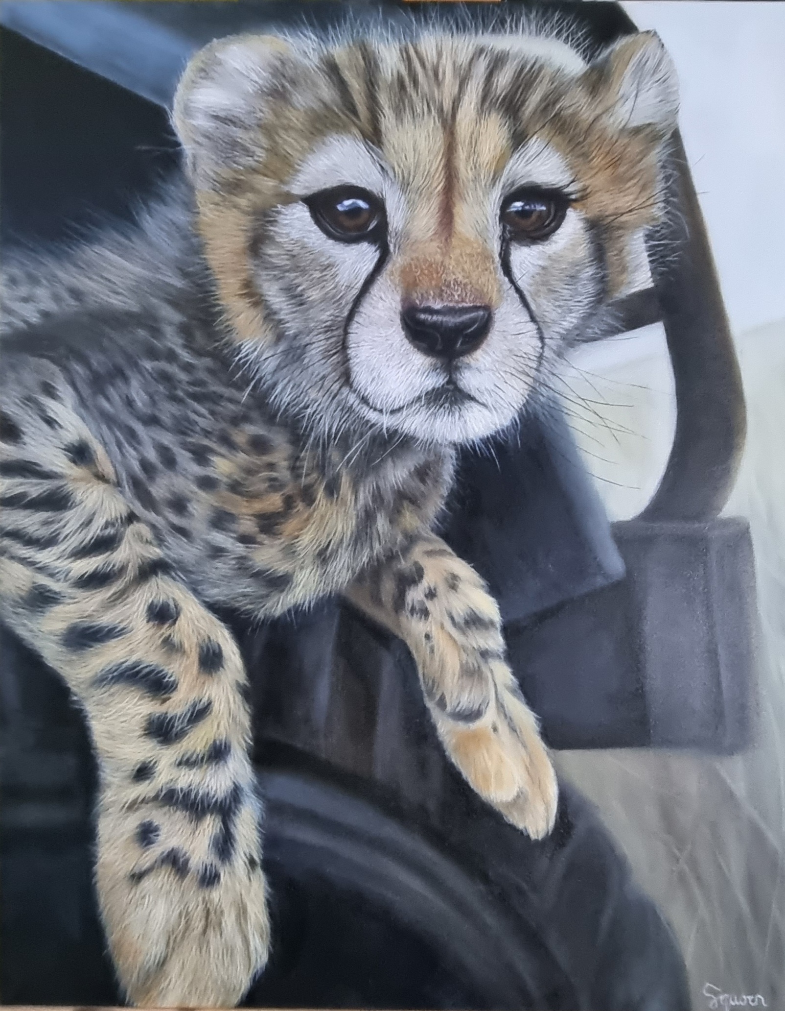 Cheetah Cub Painting - Dionysus