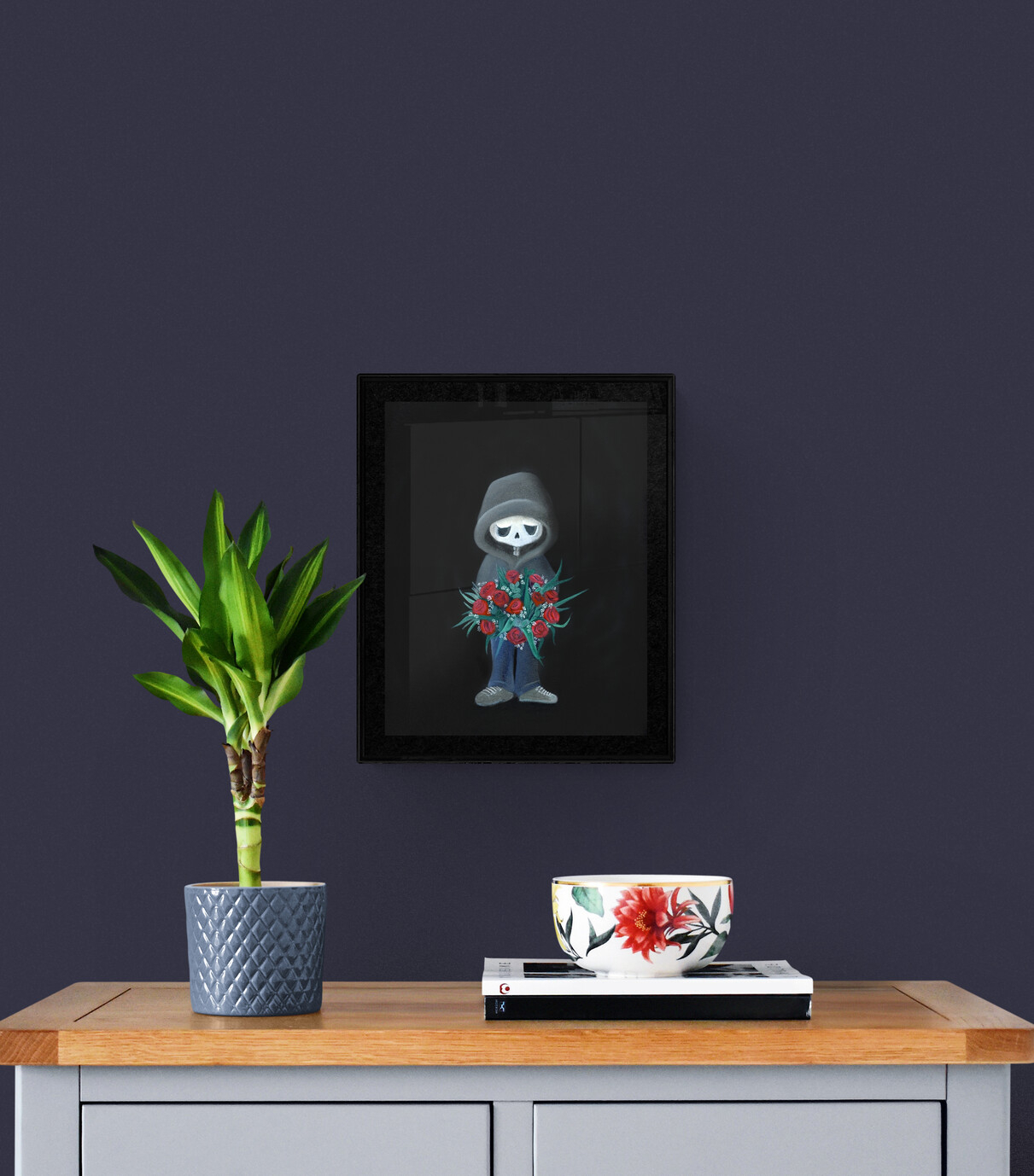 Valenween - Skelly with flowers