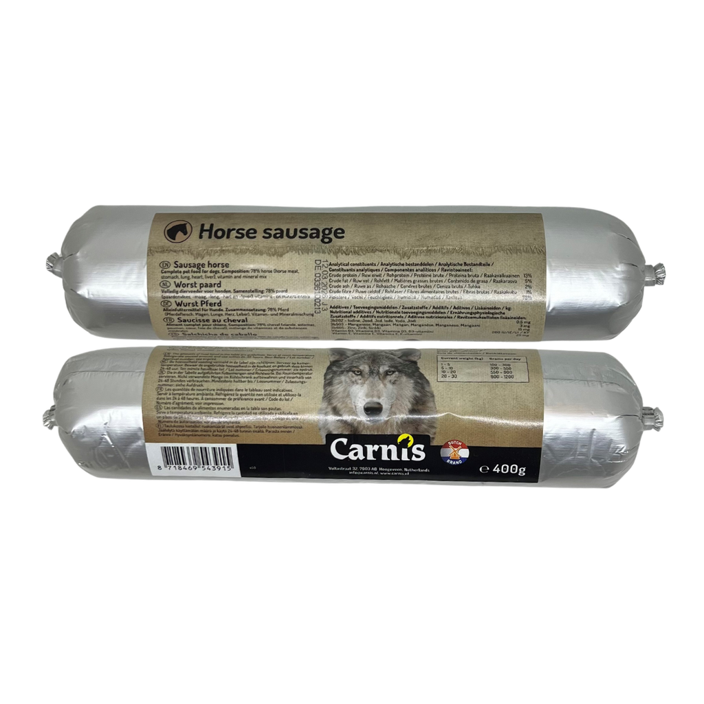 Carnis Gestoomde Wors Paard