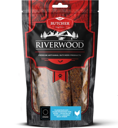 Riverwood  Vleesstrips Kip 150 gram