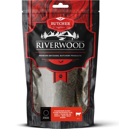 Riverwood Vleesstrips Rund 150 gram
