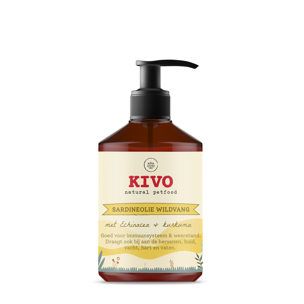 Kivo Sardineolie Wildvang met Echinacea & Kurkuma 